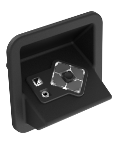 Angled AudioNav™, Tactile & Audible System Navigation Keypad,  inc. Touchless-CX BLE Technology, White LED, Audio Processor (inc. Headset Mic Support)