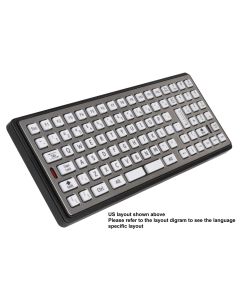 2230 Series - French Format, White Polymer Keys