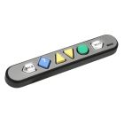 NavBar™, Silver, Coloured Keys, Surface Mount